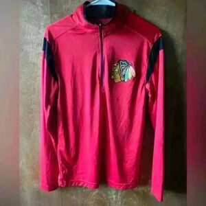 Fanatics Chicago Blackhawks 1/4 Zip Pullover - S